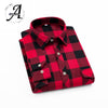 Hot sale Flannel Plaid Shirt Men Casual Long Sleeve High Cotton Fashion 2018 Male Shirt Chemise Homme Camisa Social Masculina