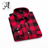 Hot sale Flannel Plaid Shirt Men Casual Long Sleeve High Cotton Fashion 2018 Male Shirt Chemise Homme Camisa Social Masculina