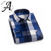 Hot sale Flannel Plaid Shirt Men Casual Long Sleeve High Cotton Fashion 2018 Male Shirt Chemise Homme Camisa Social Masculina